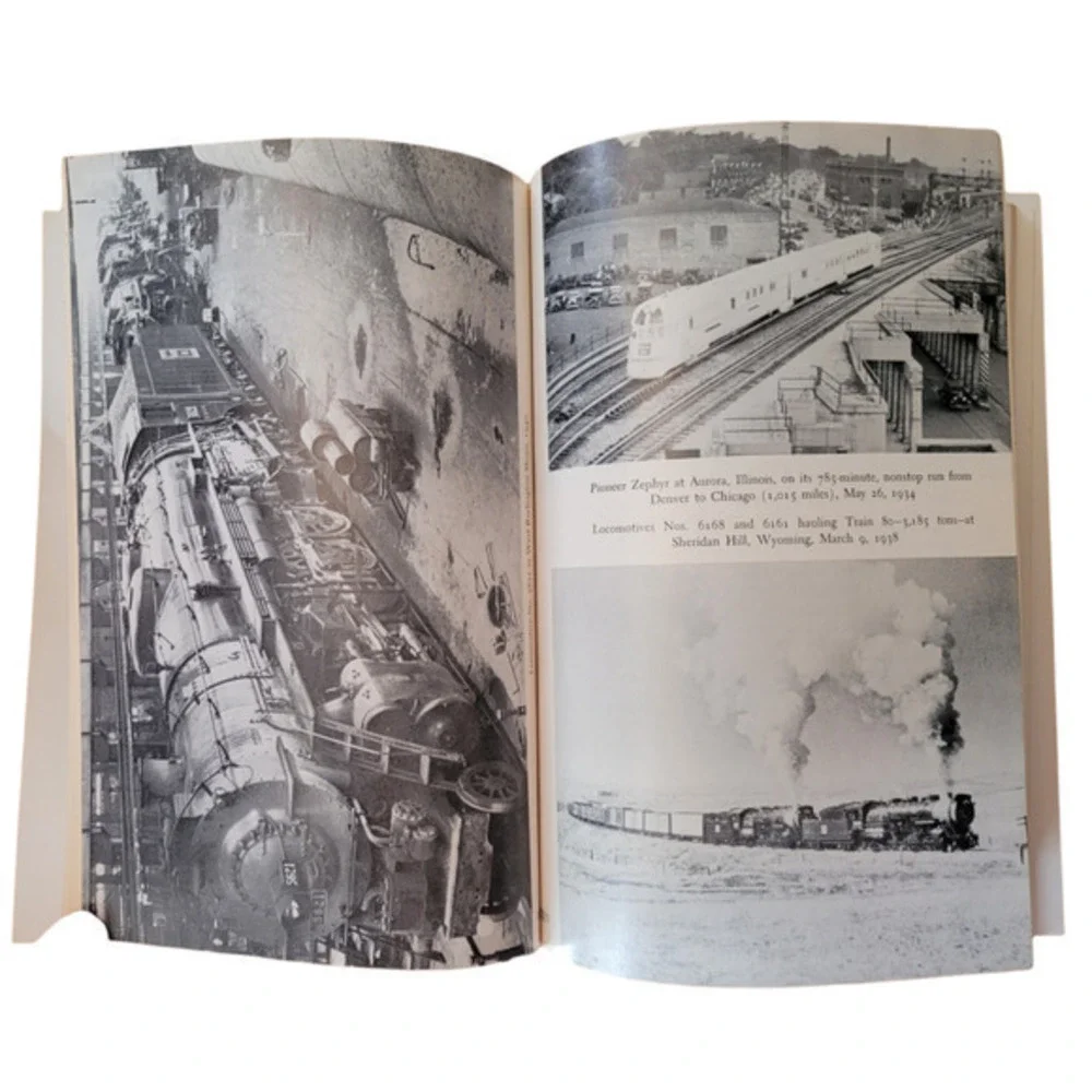 Burlington Route by Richard Overton‎ 1976 Bison Book printing Paperback Railfan